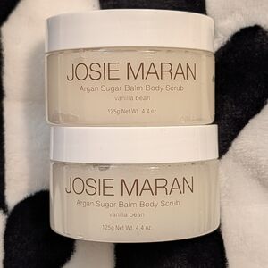 Vanilla Bean Argan Oil Sugar Balm Body Scrub Josie Maran Two 4.4 oz 🆕
